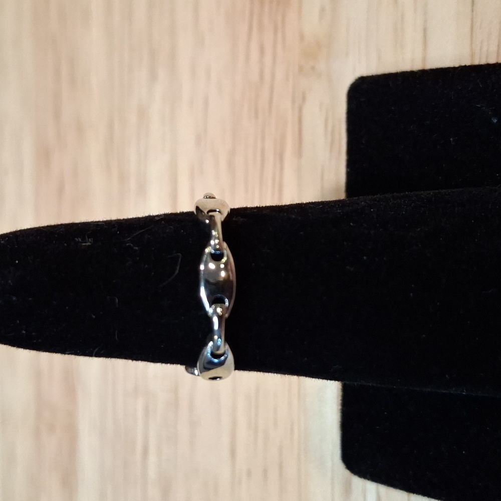 Sterling Silver Chain Link Ring - image 3